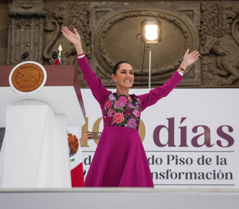 Claudia Sheinbaum rinde informe por los 100 días del segundo piso de la cuarta transformación