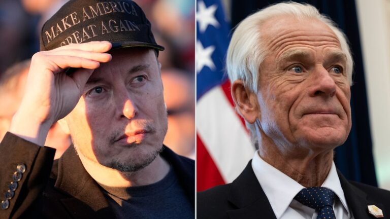 Ahora se dan con insultos en gabinete de Trump: Elon Musk vs Peter Navarro